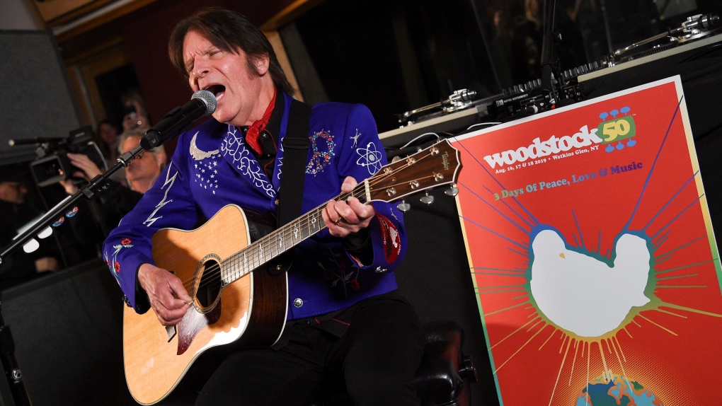 Musician John Fogerty performs at the Woodstock 50 lineup announcement at Electric Lady Studios on Tuesday, March 19, 2019, in New York. (Photo by Evan Agostini/Invision/AP)