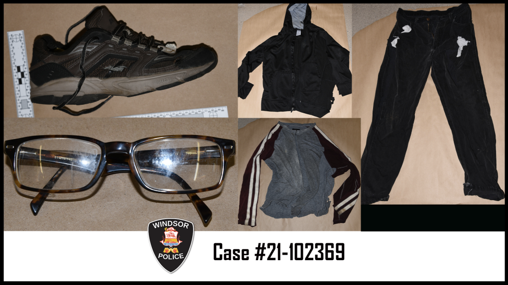 Windsor police are seeking the identity of a deceased man who was last wearing these articles of clothing. (Courtesy Windsor Police Service)