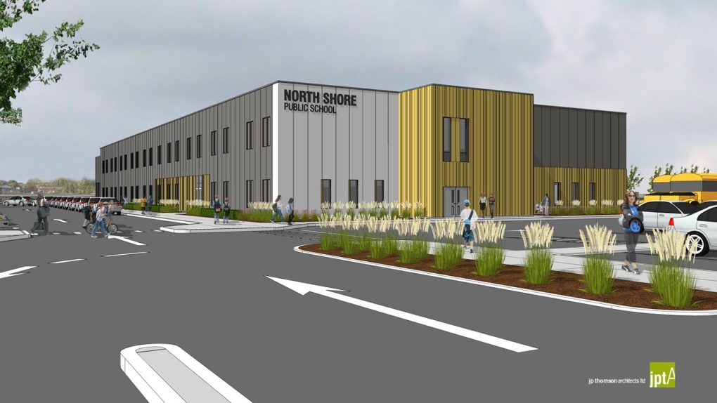 Plans for the proposed North Shore School in Tecumseh, Ont. (courtesy GECDSB)