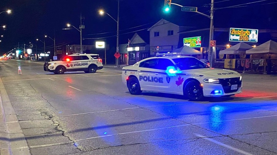 Officers were called to the crash at Tecumseh Road East near George Avenue on Wednesday, July 22, 2021. (Source: _OnLocation_ / Twitter)
