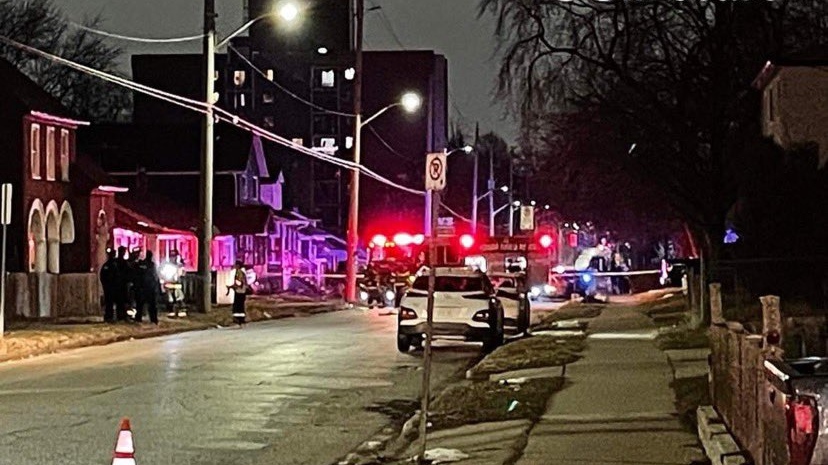 Enbridge Gas crews and emergency responders were called to at a residential home on Felix Ave. in Windsor on Thursday, Jan. 13, 2022. (Source: _OnLocation_ / Twitter)