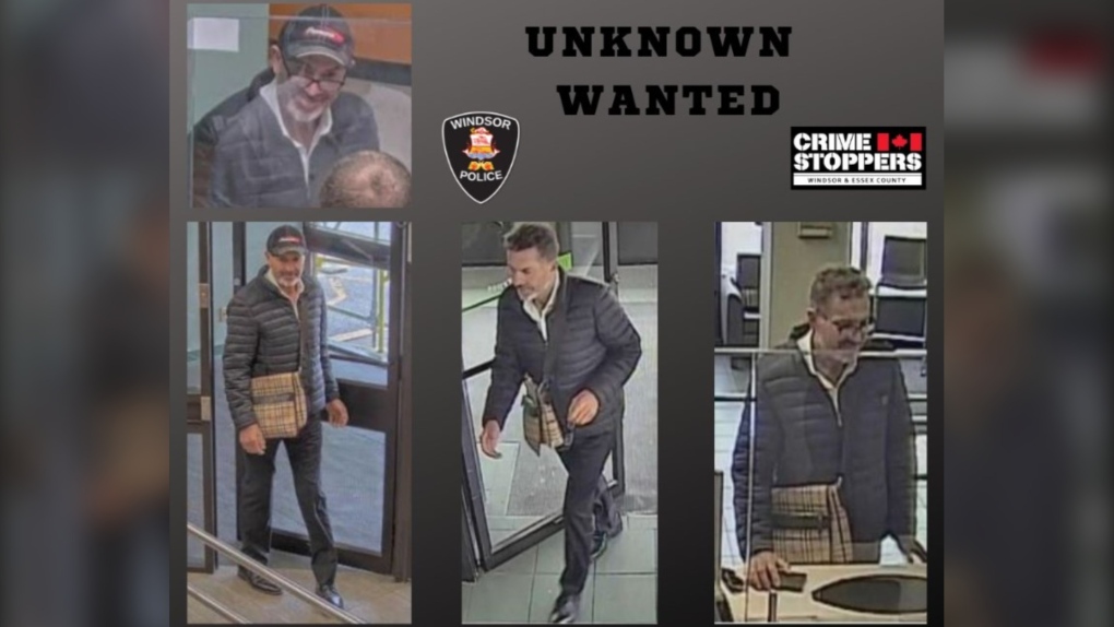 Windsor police are looking for a suspect after a bank fraud. (Source: Windsor police)
