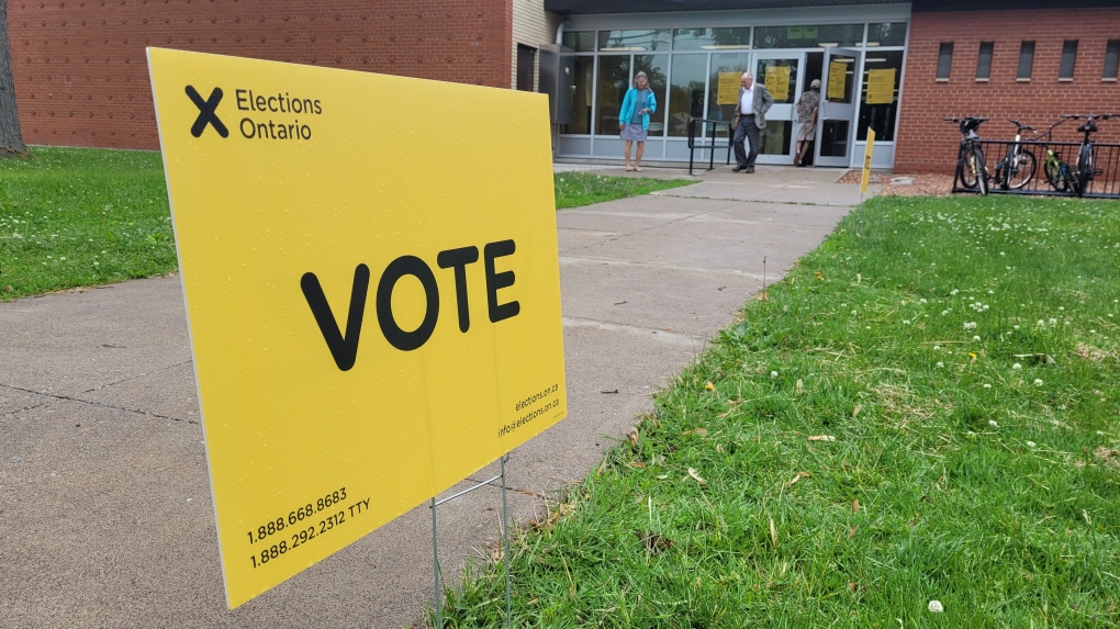 A polling station on Election Day in Windsor, Ont., on Thursday, June 2, 2022. (Sanjay Maru/CTV News Windsor)