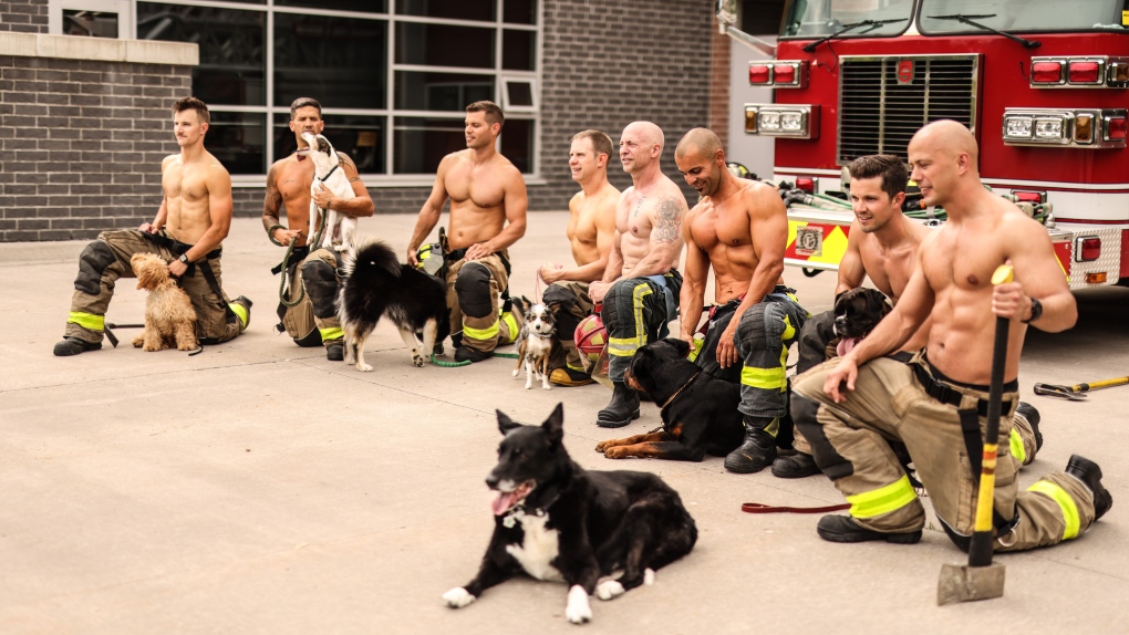 Windsor firefighters pose for the 2023 calendar. (Source: Destroyer Photography)