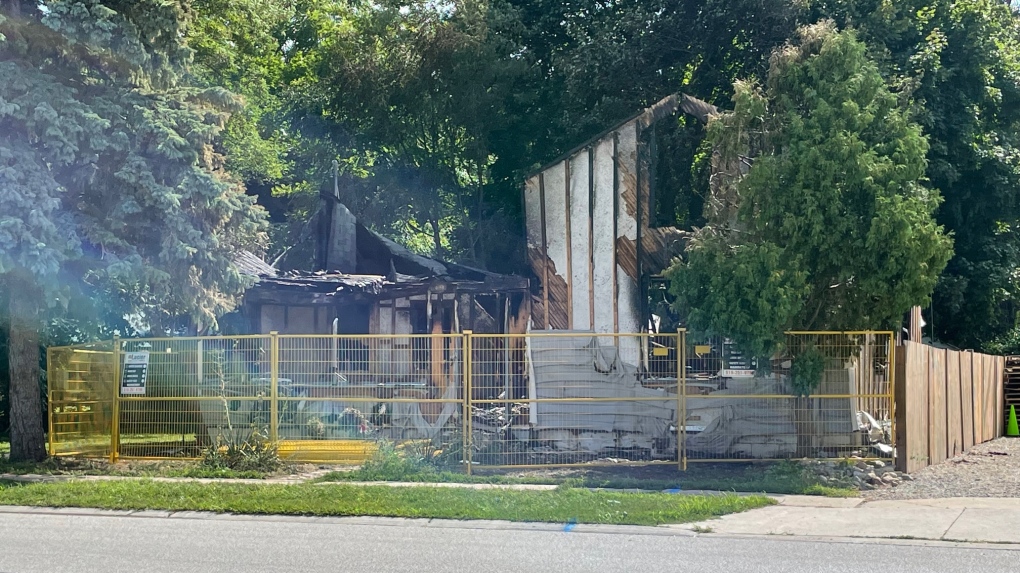 Fire crews responded to a fully involved house fire at 106 County Road 34 in Cottom, Ont. on Monday, Aug. 22, 2022. (Courtesy: Viewer submitted photo)