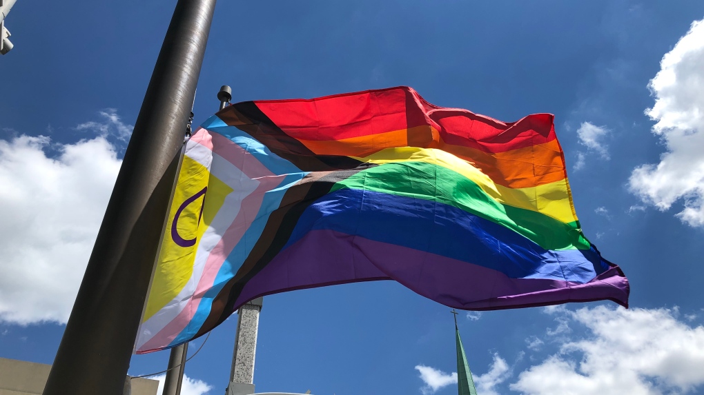 Start of Windsor Pride Fest marked with flag raising at Charles Clark