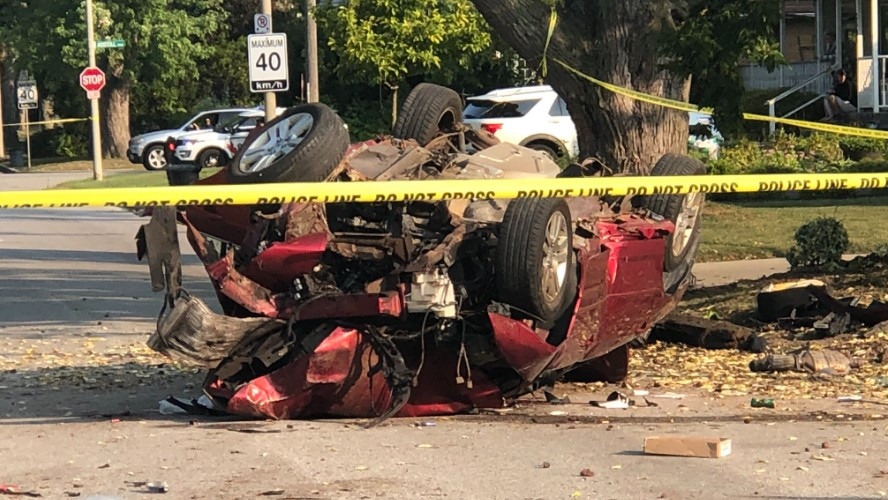 Crash on Princess Avenue sends two people to hospital CTV News