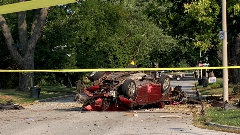 Crash On Princess Avenue Sends Two People To Hospital CTV News   Princess Crash 1 6069597 1663259085595 