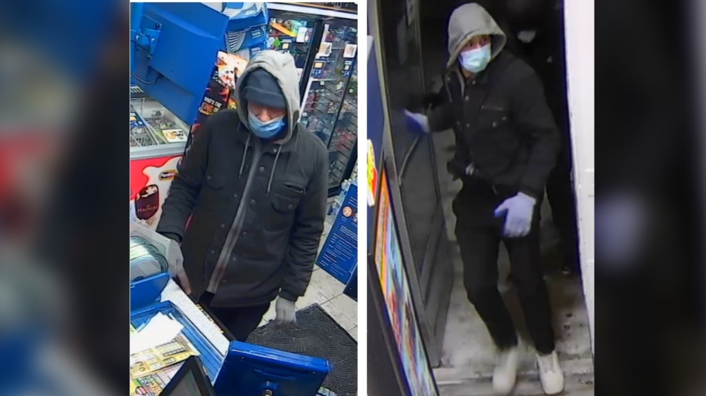Windsor police are looking for two suspects after armed robberies at two Windsor businesses. (Source: Windsor police)