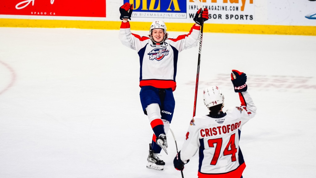 Windsor defeated Flint 6-3 at the WFCU Centre on Dec. 10, 2023. (Source: @SpitsHockey/X)
