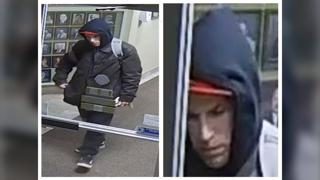 Windsor police are looking for a suspect they say broke into an apartment building on Strabane Avenue on Feb. 6, 2022 and stole money from an office in the building's main lobby. (Source: Windsor Police Service/Twitter)