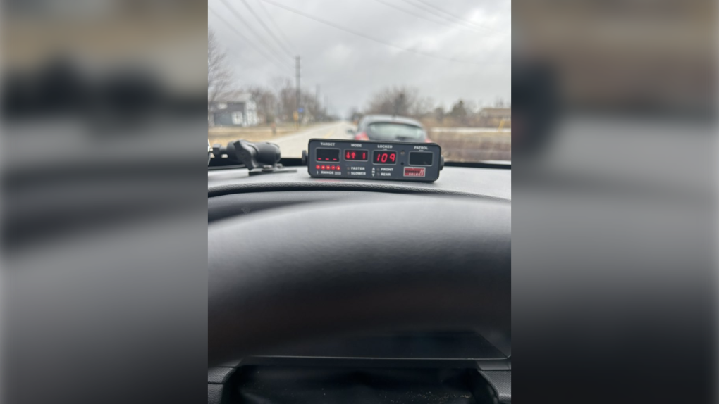 A woman has been charged with stunt driving after speeding 109 km in a 60 km zone. (Source: LaSalle Police Service)