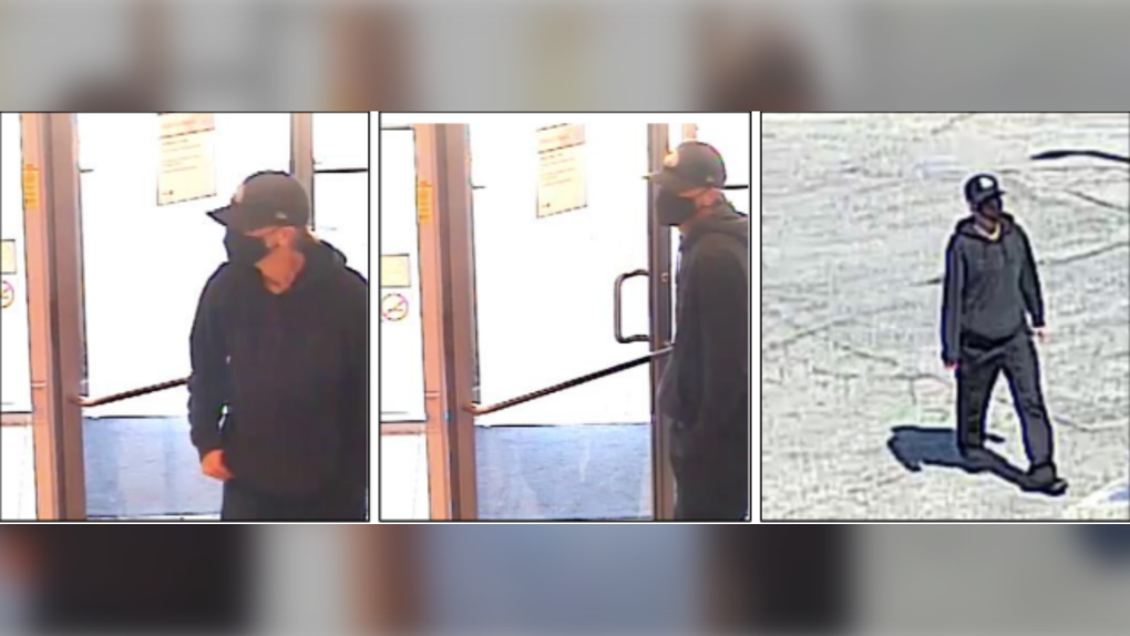 Windsor police are looking for this suspect in connection to a bank robbery. (Source: Windsor Police Service/Twitter)