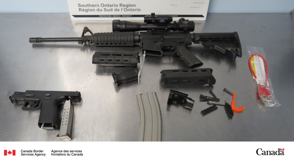 Items seized at the Ambassador Bridge. (Source: @CanBorderSOR/X)