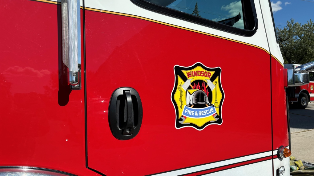 A Windsor fire truck seen in Windsor, Ont. on Sept. 8, 2024. (Kate Otterbein/CTV News Windsor)