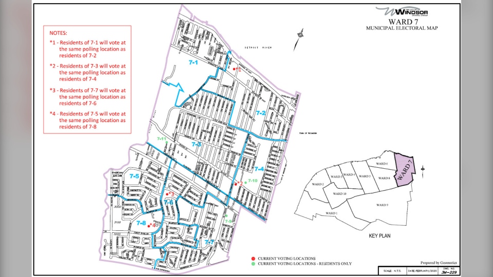 Windsor Ward 7 map